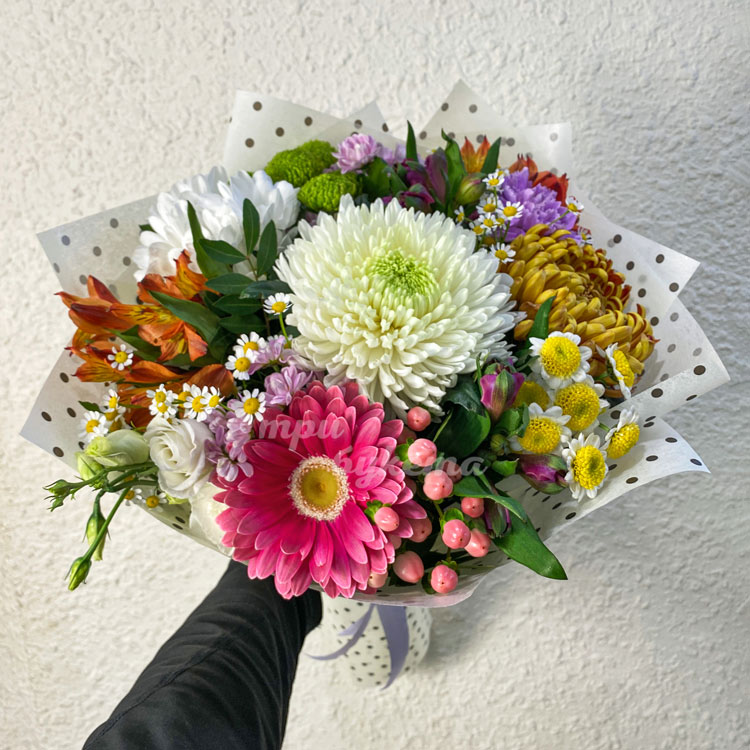 Букет «Эсмеральда» (вид сверху)